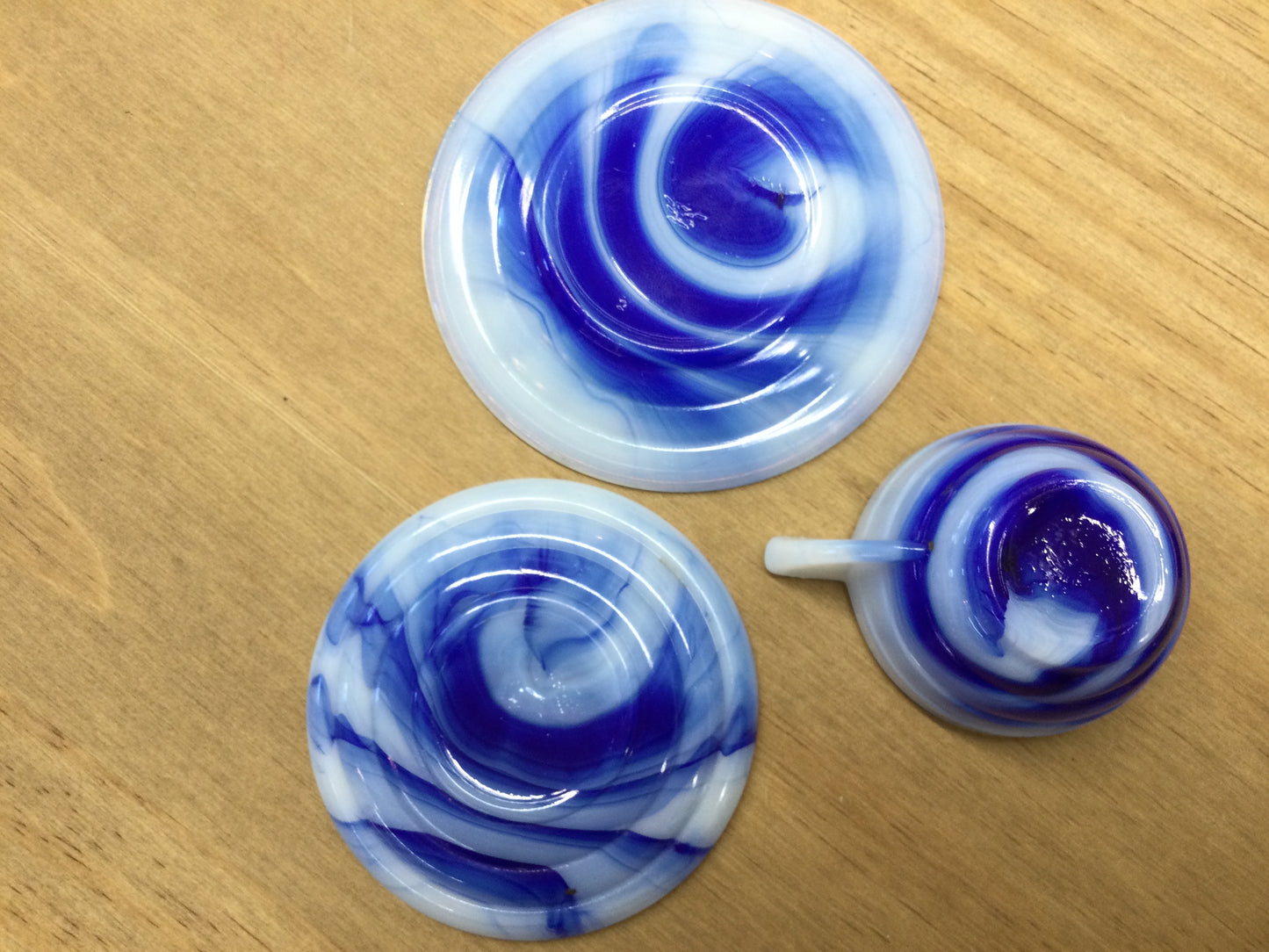Akro Agate Slag Glass Child’s Tea Set