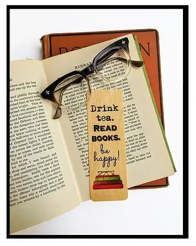 Drink Tea. Read Books. Be Happy. Bookmark