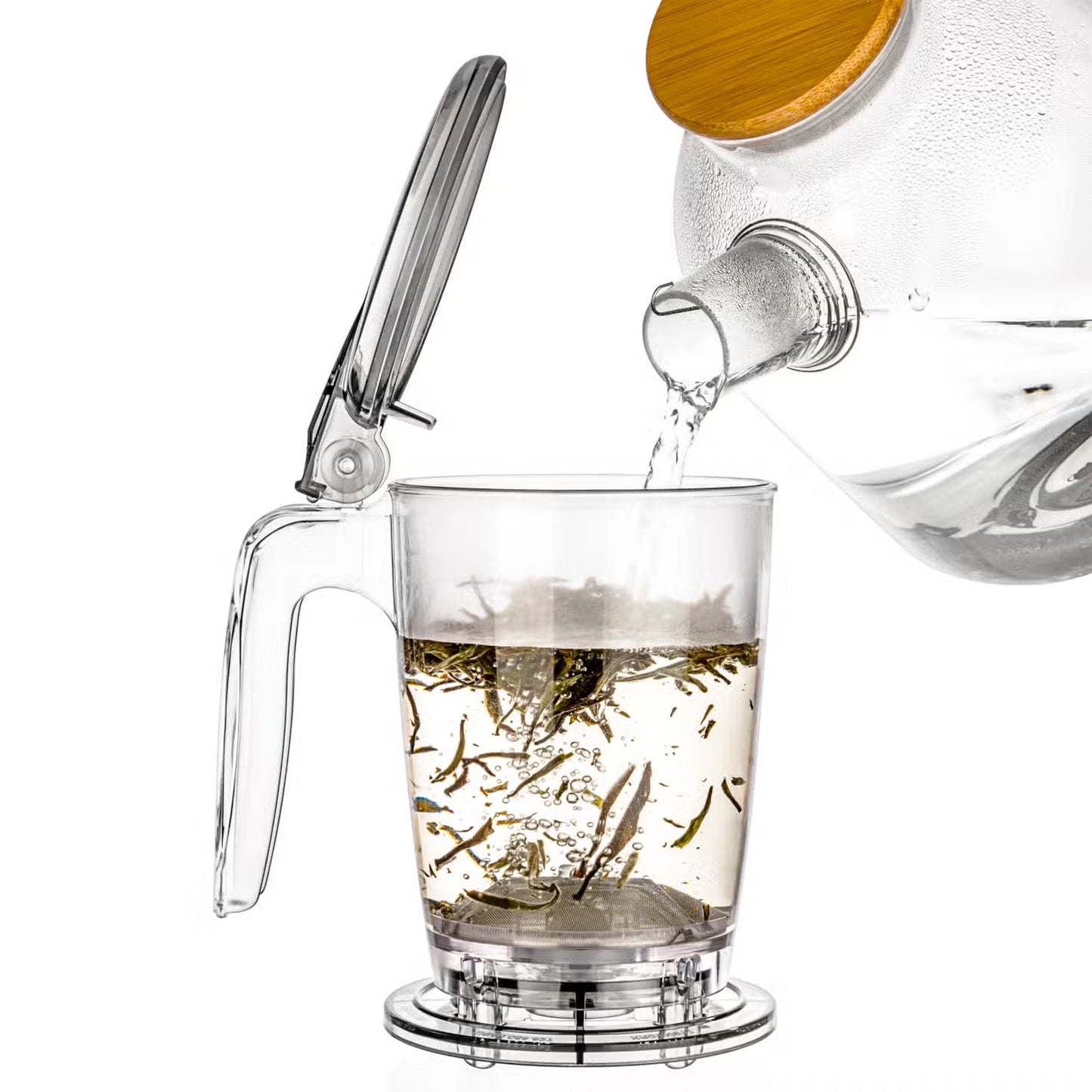 Rapidtea Maker 16oz - Loose Tea Teapot, Bottom Dispensing