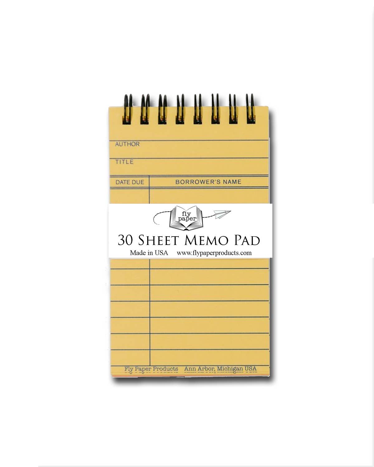 Vintage Nostalgia Library Card Handmade Memo Pad