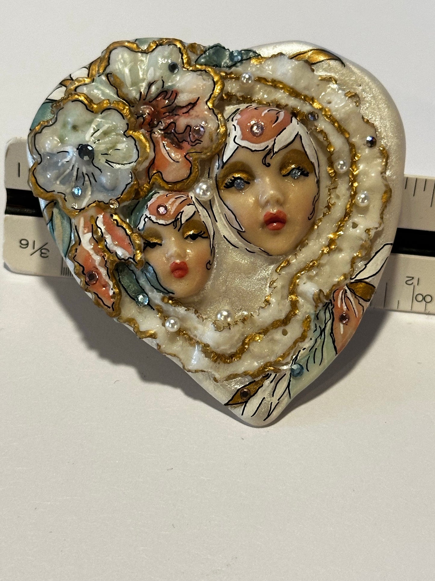 Adagio Mother Daughter Brooch