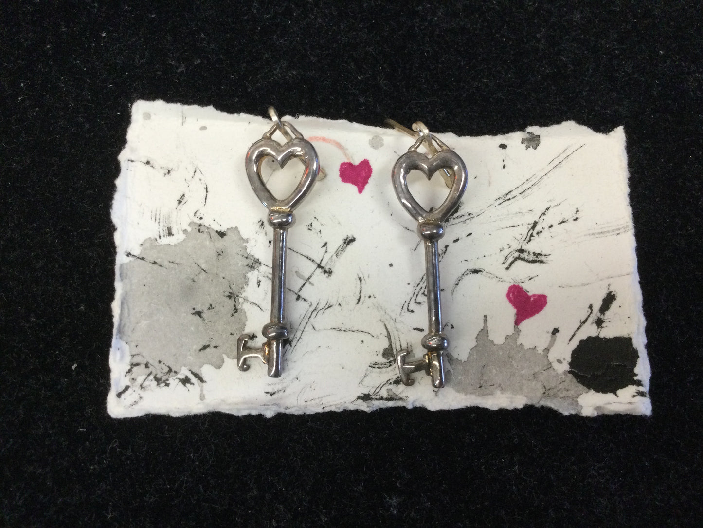 Heart Key earrings