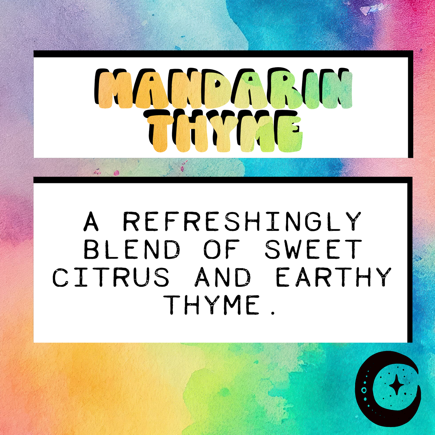Mandarin Thyme | 9 Inch Incense Stick | Charcoal Incense