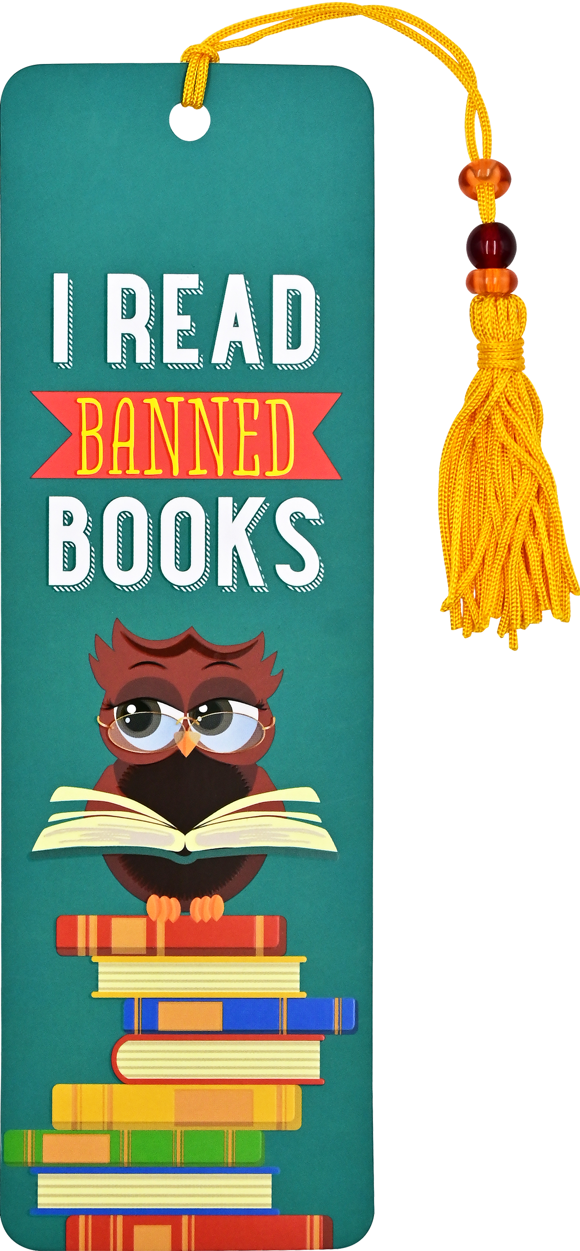 I Read Banned Books Beaded Bookmark