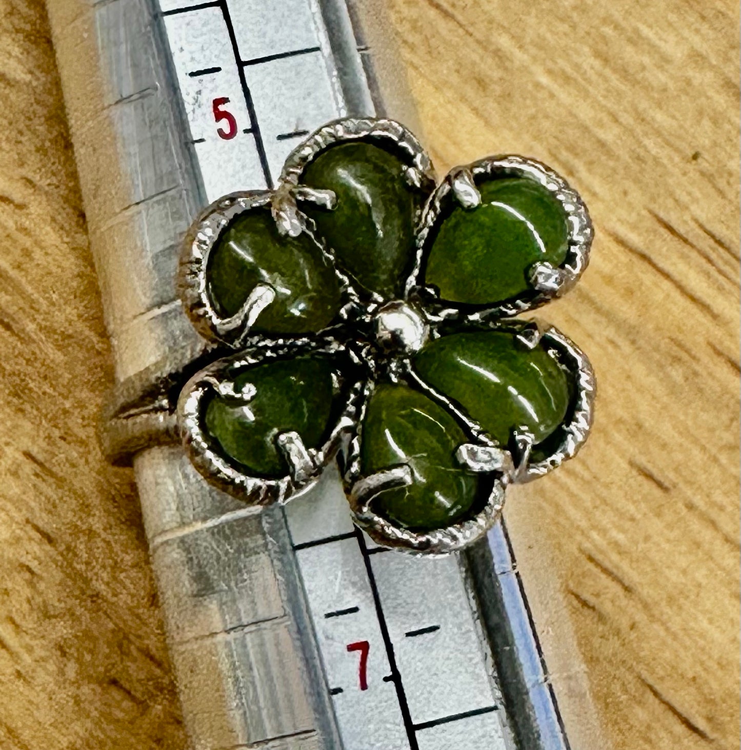 Jade in Sterling Silver Ring