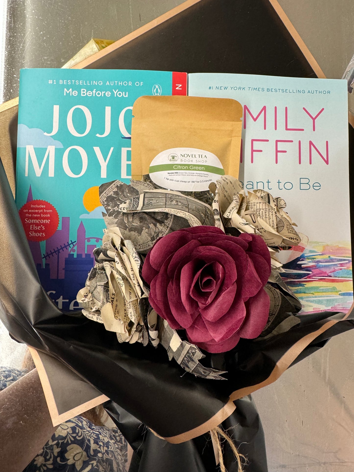 Paper Flower Book Bouquet