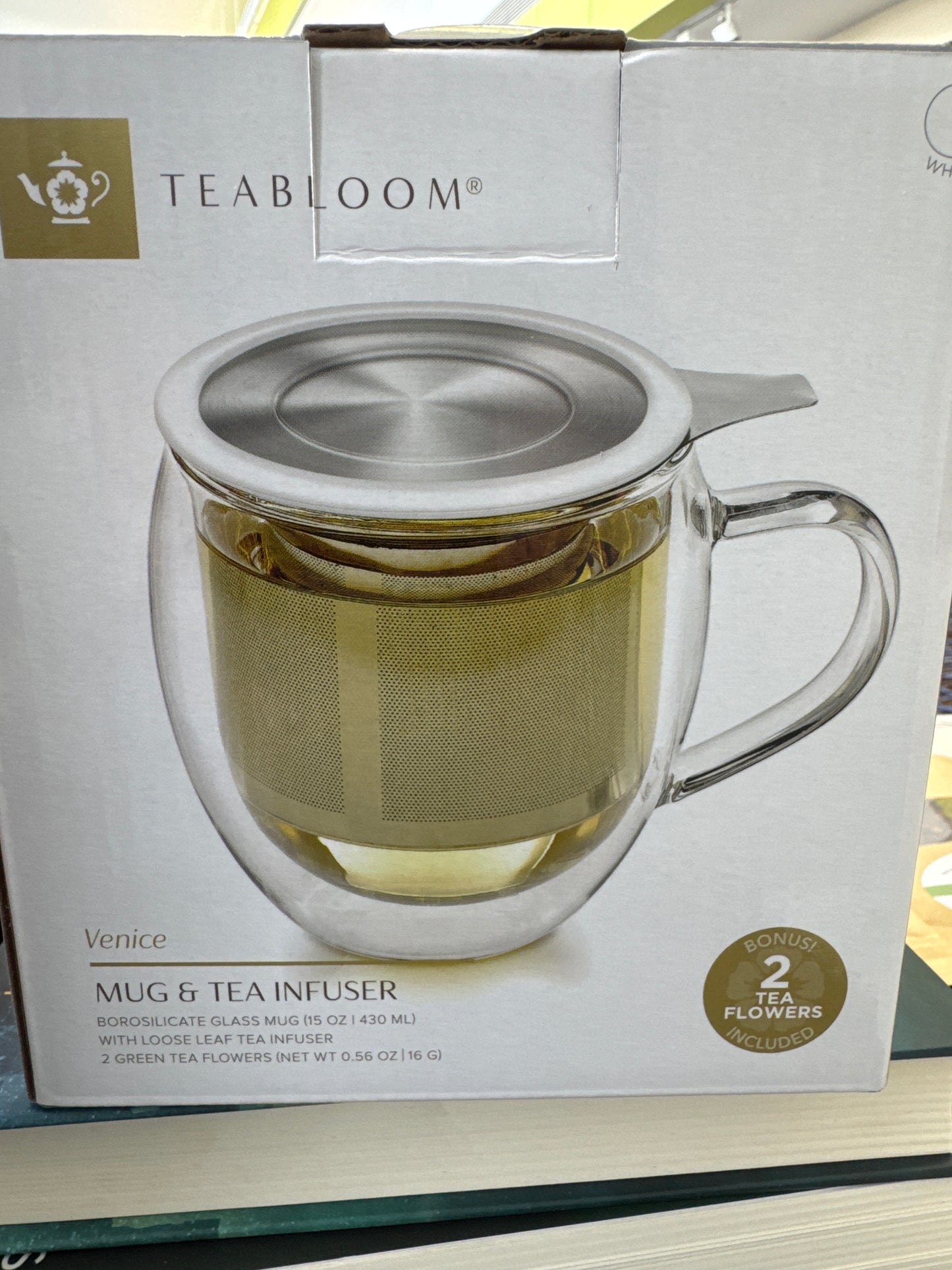 Tea bloom Mug and Tea Infuser