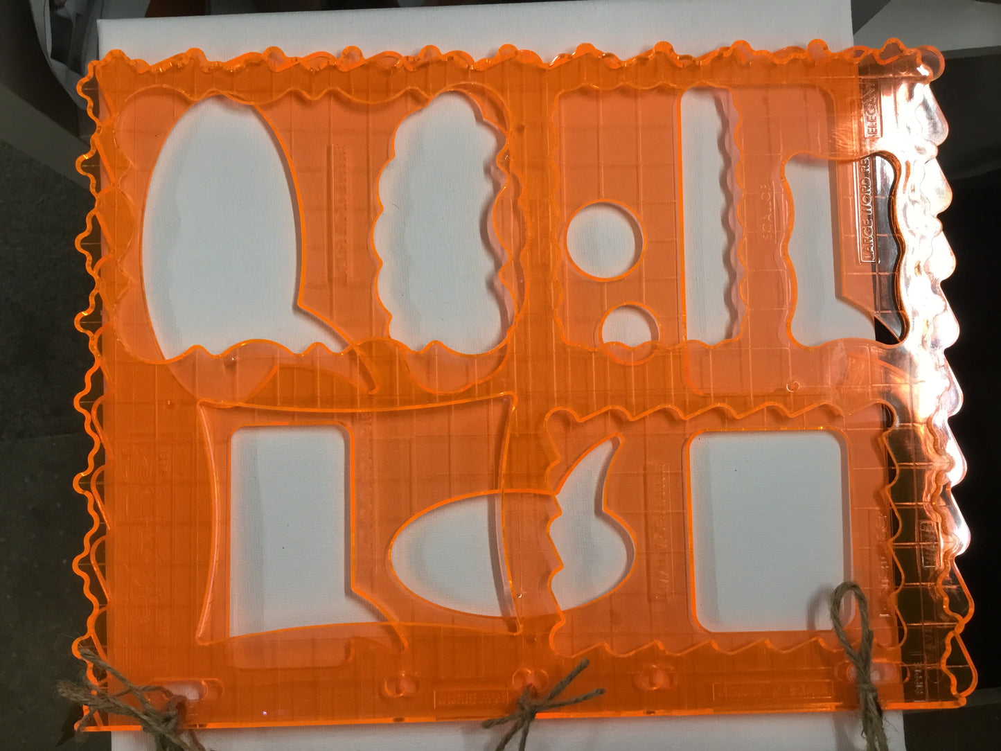 2 Fiskars Hard Plastic Stencil Templates