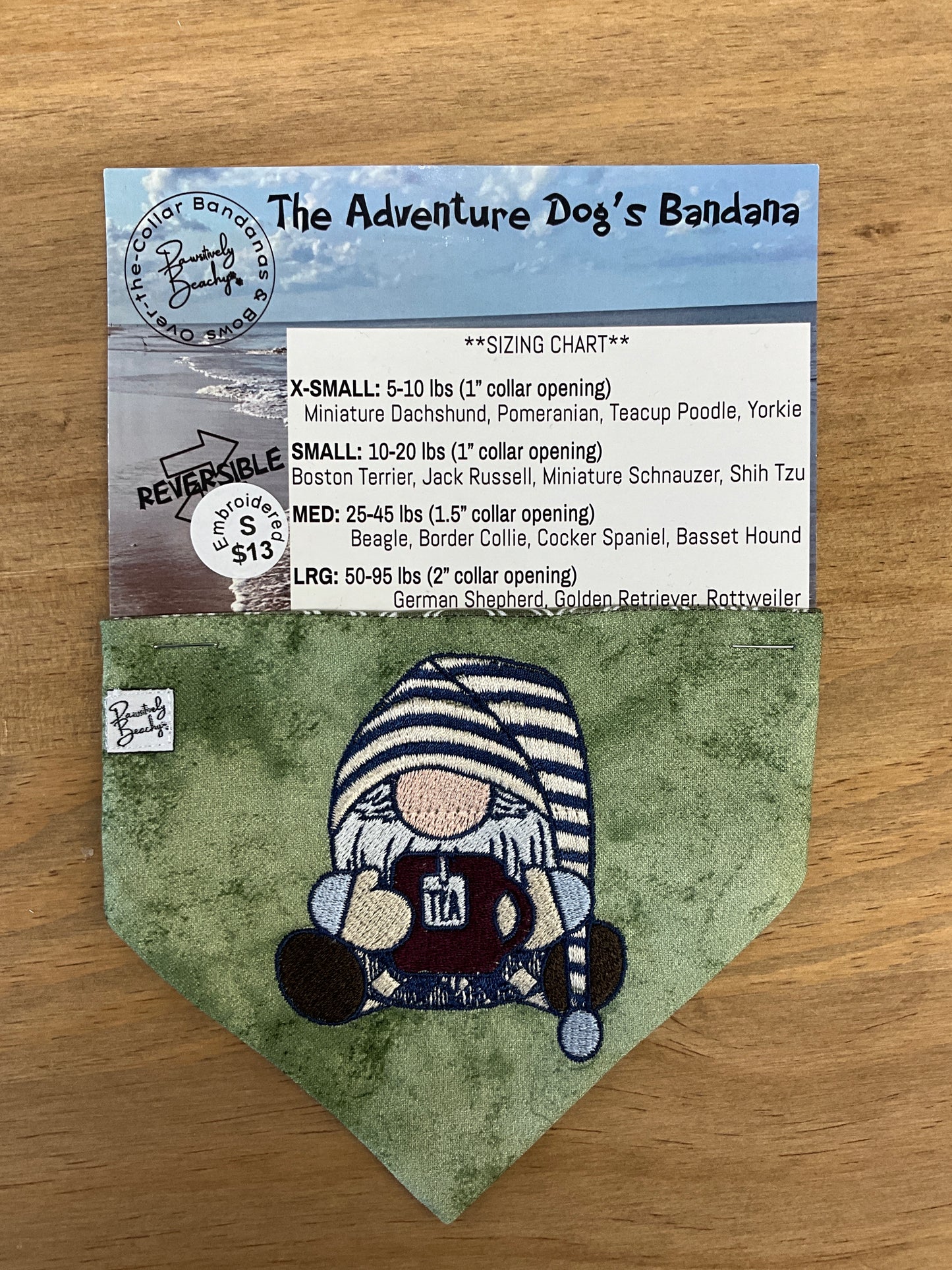 Pawsitively Beachy bandana Small