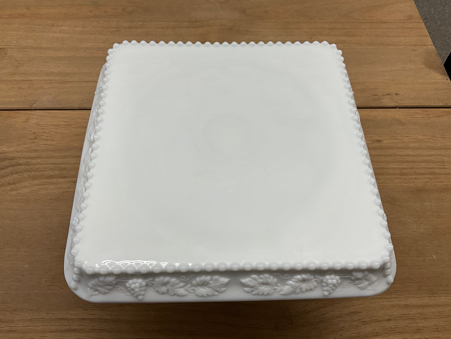 Westmoreland Cake Stand - Vintage 1950s Milk Glass