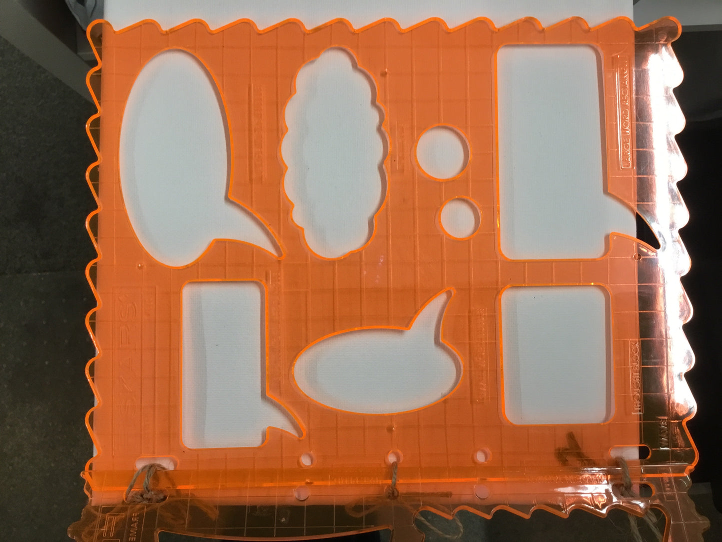 2 Fiskars Hard Plastic Stencil Templates