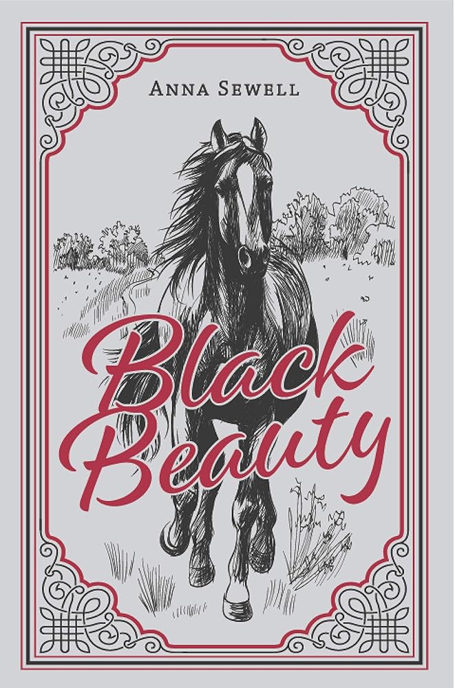 Black Beauty, Anna Swell Classic Novel, (Horse, Equestrian Literature), Ribbon Page Marker, Perfect for Gifting cover image