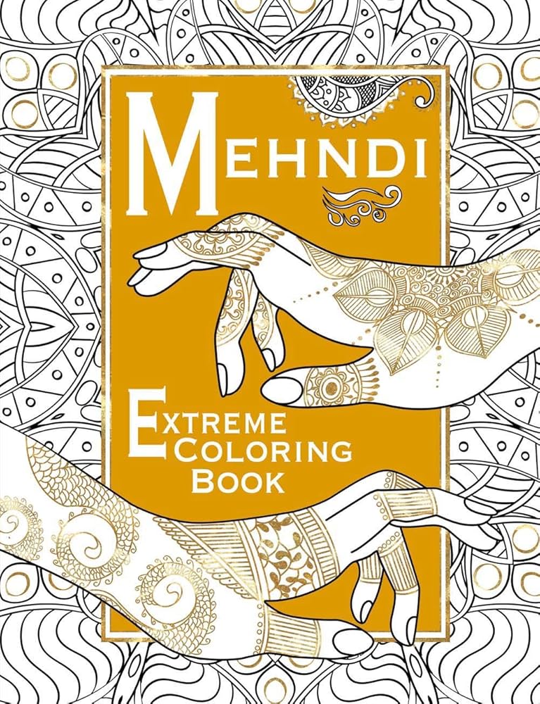Mehndi: Extreme Coloring Book cover image