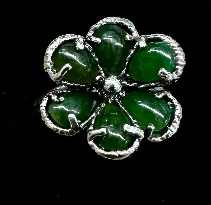 Jade in Sterling Silver Ring
