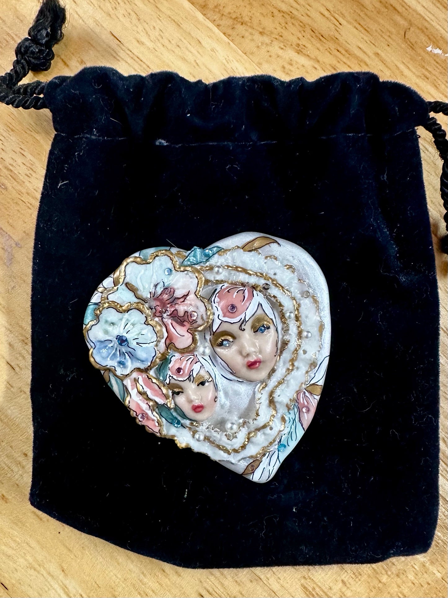 Adagio Mother Daughter Brooch