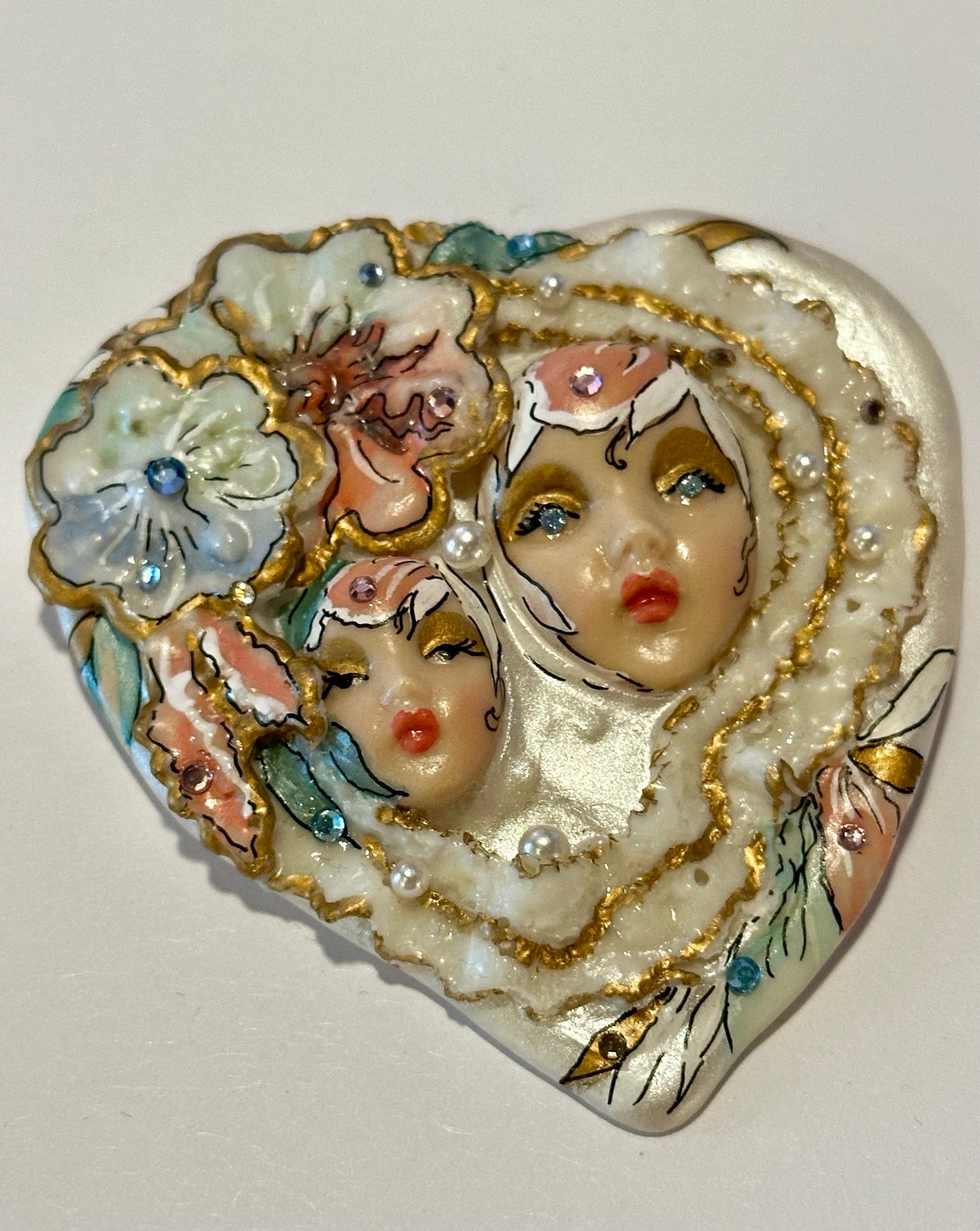 Adagio Mother Daughter Brooch