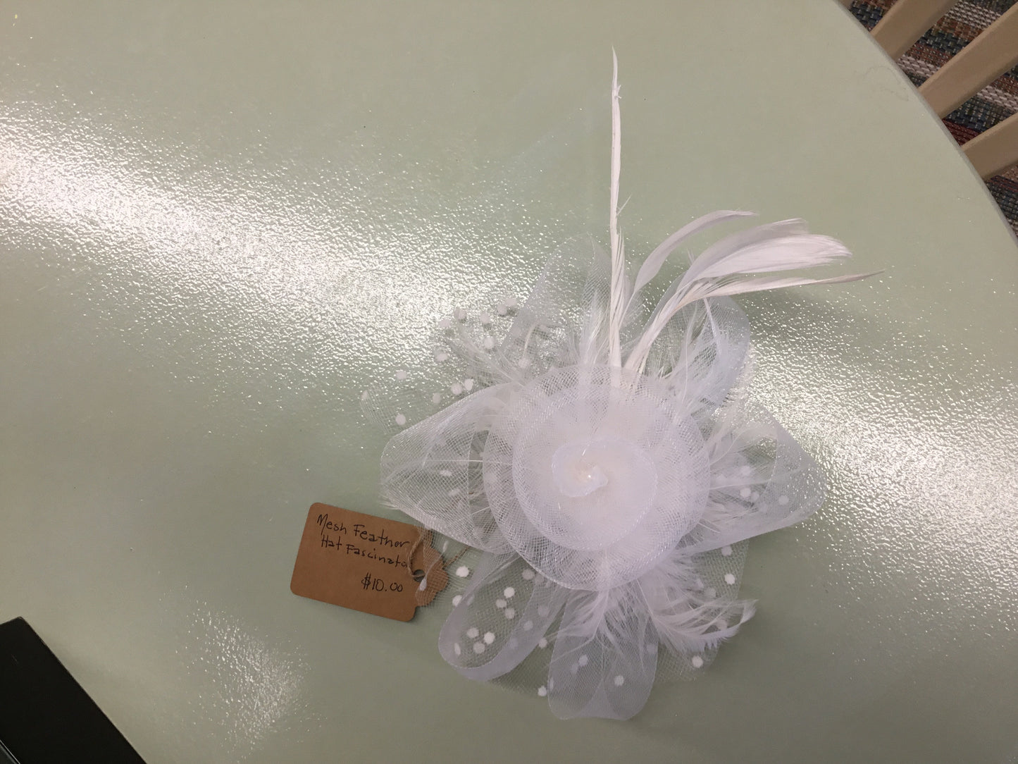 Mesh Feather Hat Fasinator
