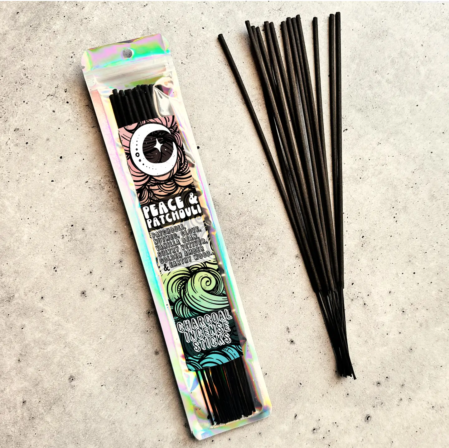 Peach and Patchouli | 9 Inch Incense Stick | Charcoal Incense