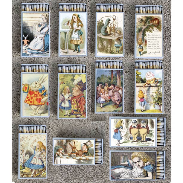 Alice in Wonderland Small Matchbox •