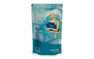 Rooibos, white tea and black tea mixed with orange and grapefruit flavors will ease Pisces into their fantastical daydreams. Pisces love to get in touch with their creative and intuitive sides by curling up with a hot cup of tea. Chamomile, lemongrass and cornflowers are calming additions that help Pisces overcome their shyness and sensitivity.