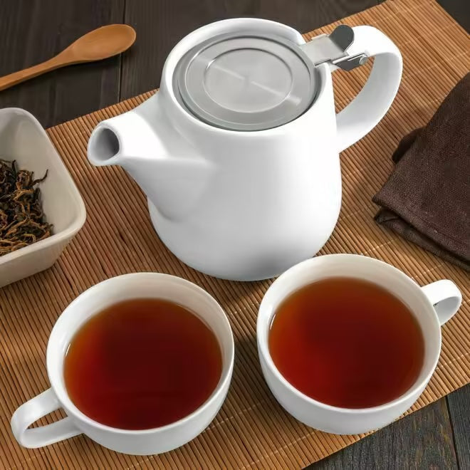 Tealyra T42 Tea-For-Two Modern Set of Teapot and 2 cups