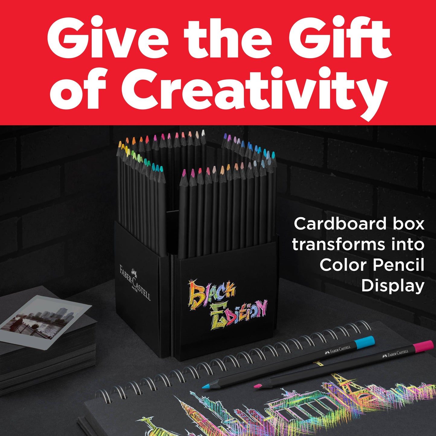 Super Soft Black Edition Colored Pencils, Box of 50