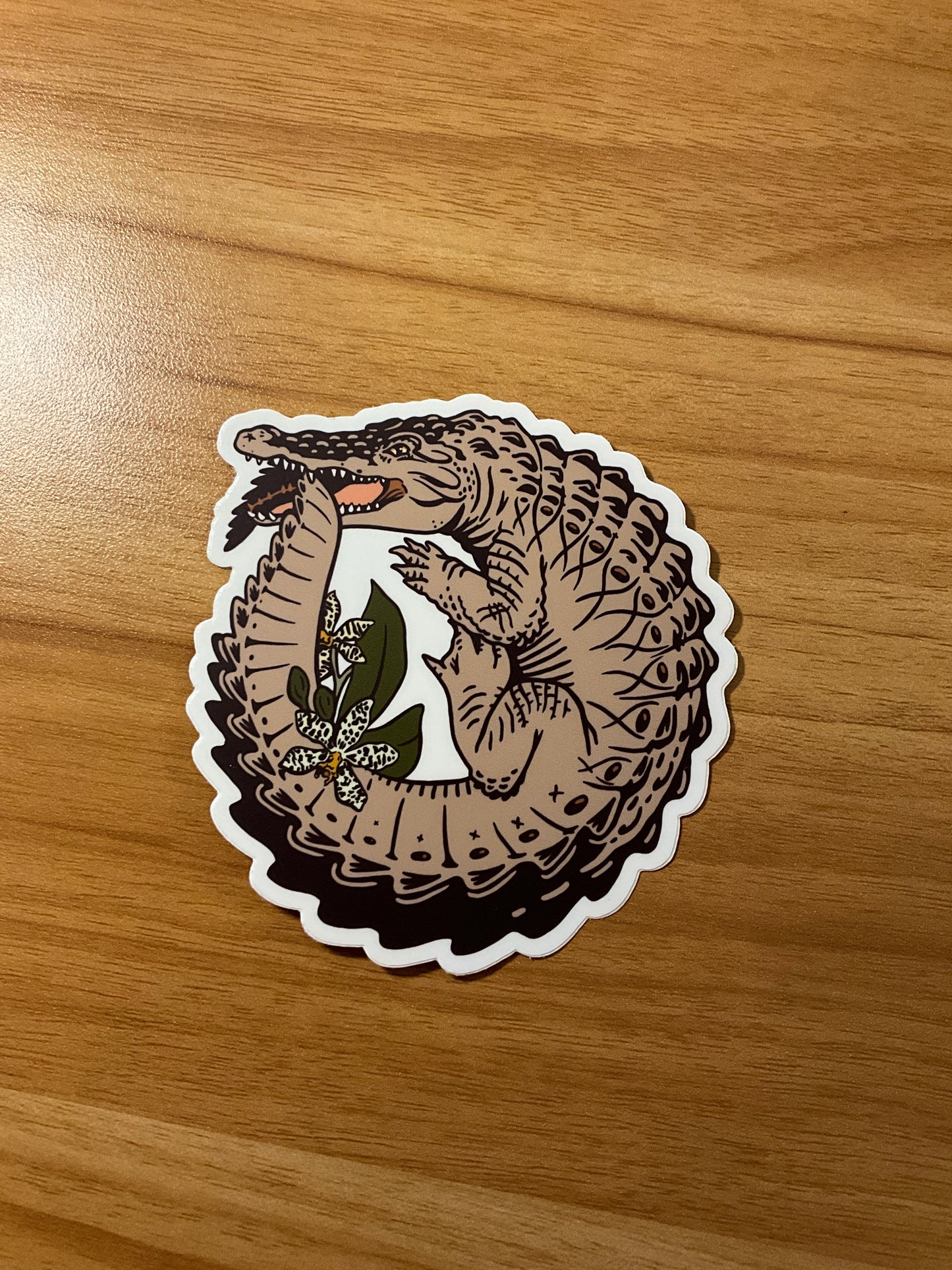 Crocodile Ouroboros by Freehand Goods