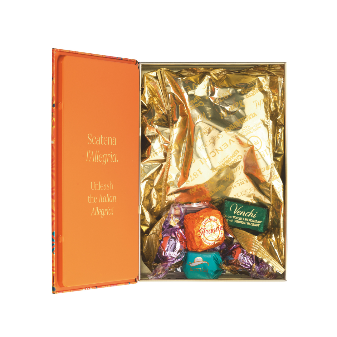 Murrine Large Book Box - Assorted Gourmet Italian Chocolate