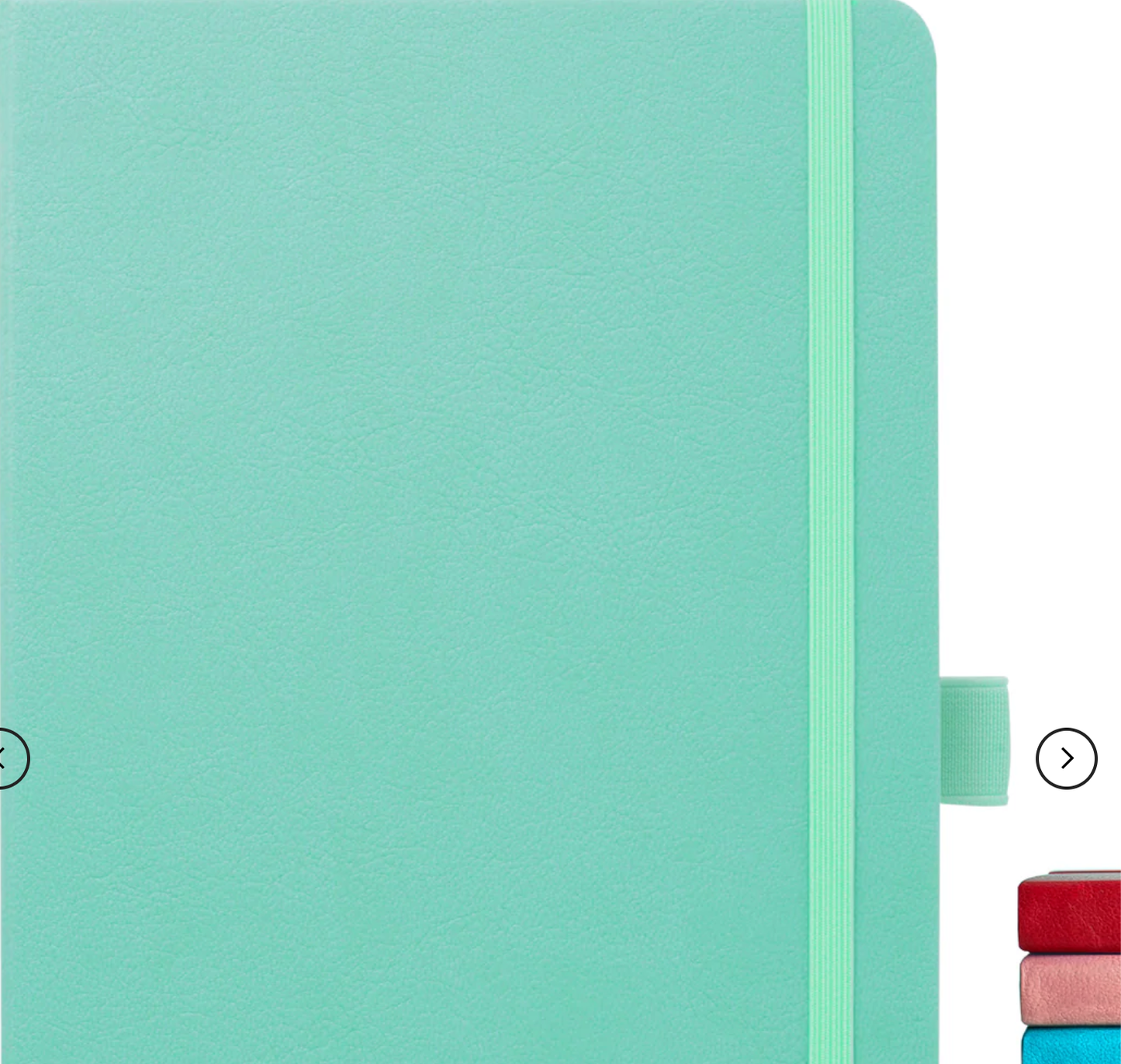 8.50 x 5.50in - A5 Notebooks - Vegan Leather - LINED