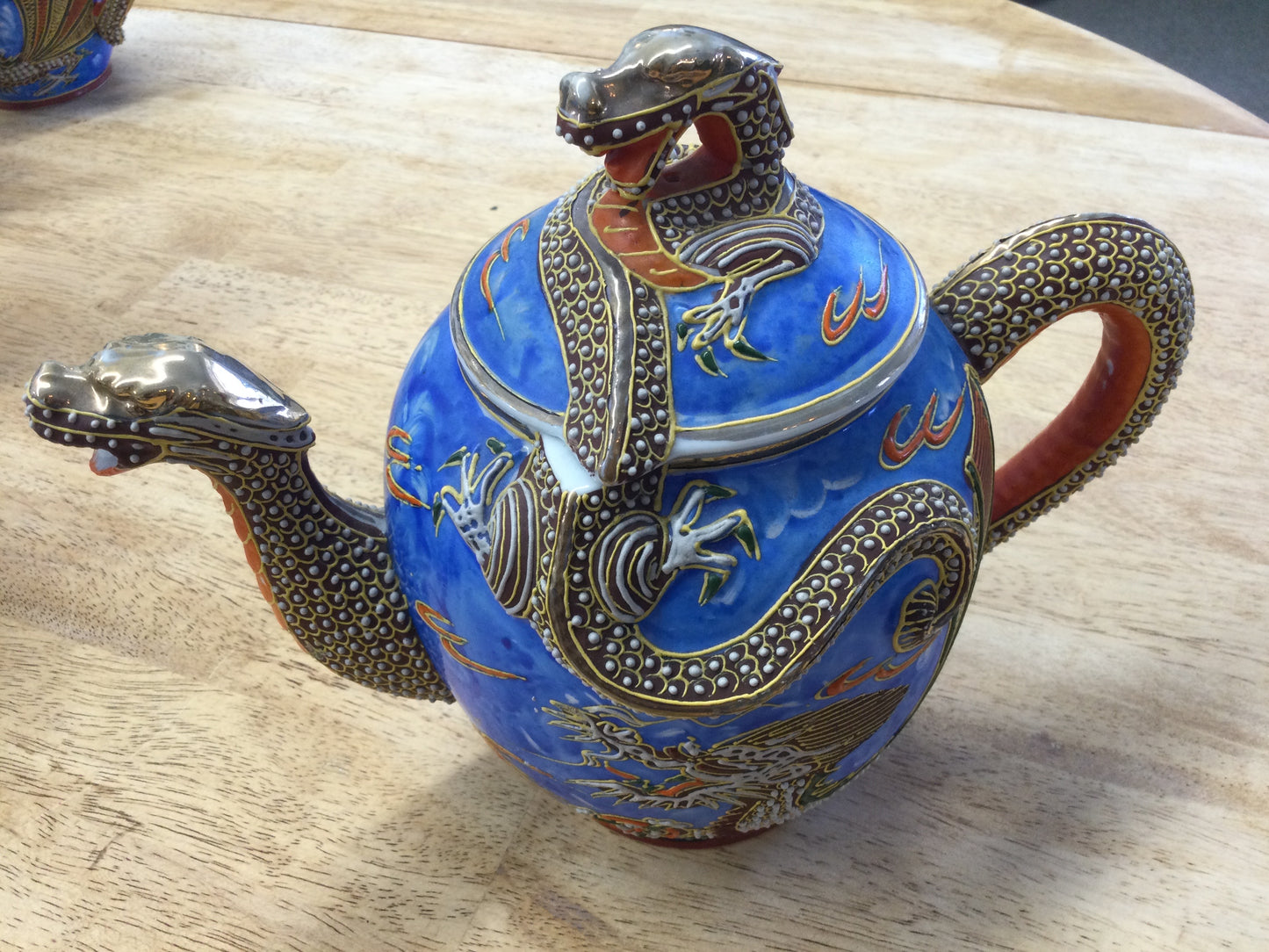 Antique Japanese DragonWare 21 Piece Tea Set