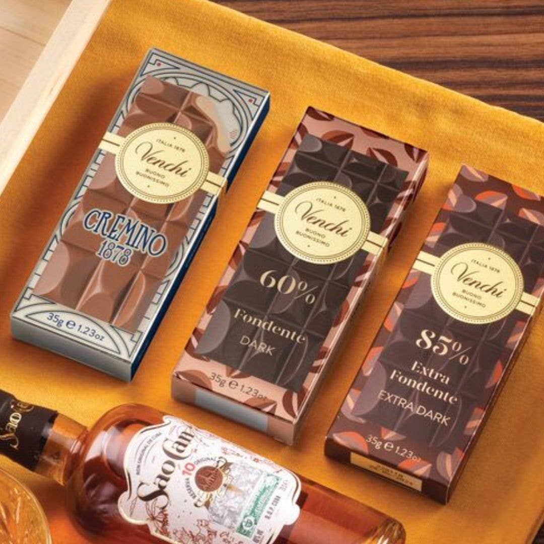 Mini 60% Dark Chocolate Bar -  Italian Gourmet Chocolate