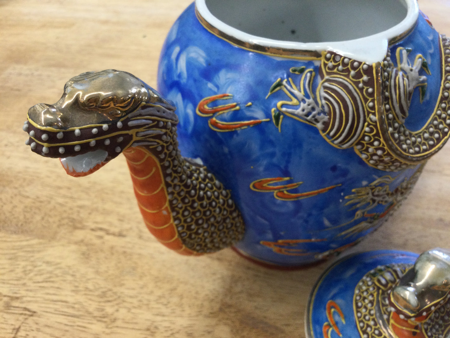 Antique Japanese DragonWare 21 Piece Tea Set