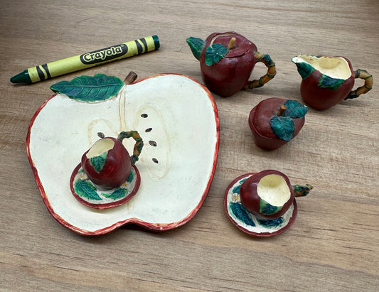 Minature Apple Tea Cup Set