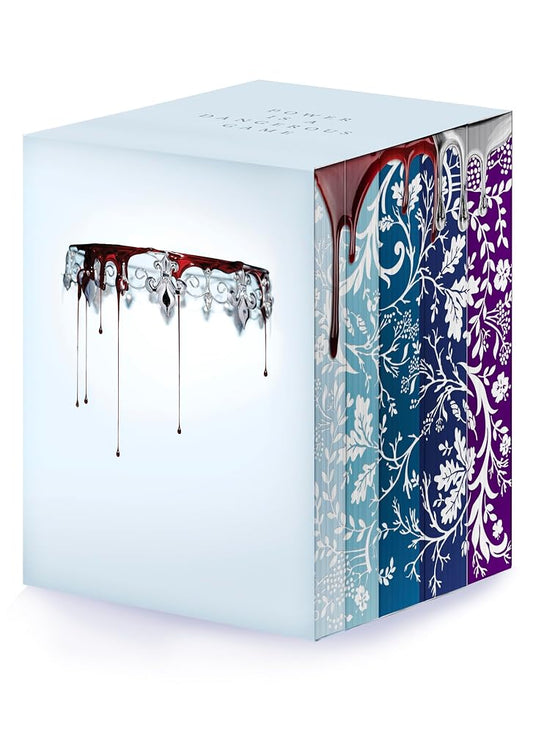 Red Queen 10th Anniversary Deluxe 5-book Box Set with stenciled edges: Red Queen, Glass Sword, King's Cage, War Storm, Broken Throne cover image