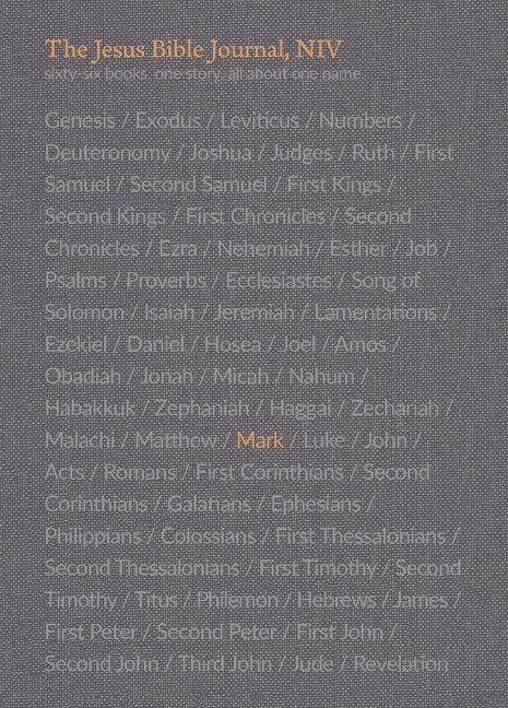 NIV, Jesus Bible Journal: Mark