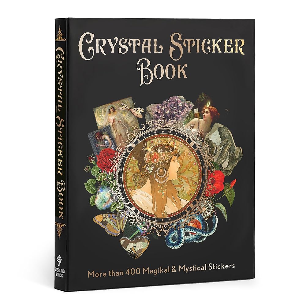 Crystal Sticker Book: More than 400 Magickal & Mystical Stickers (Mystical Sticker Book) cover image