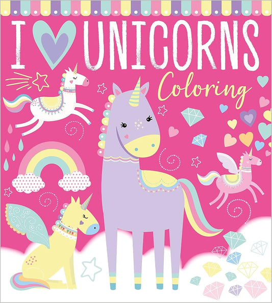 I Love Unicorns Coloring cover image