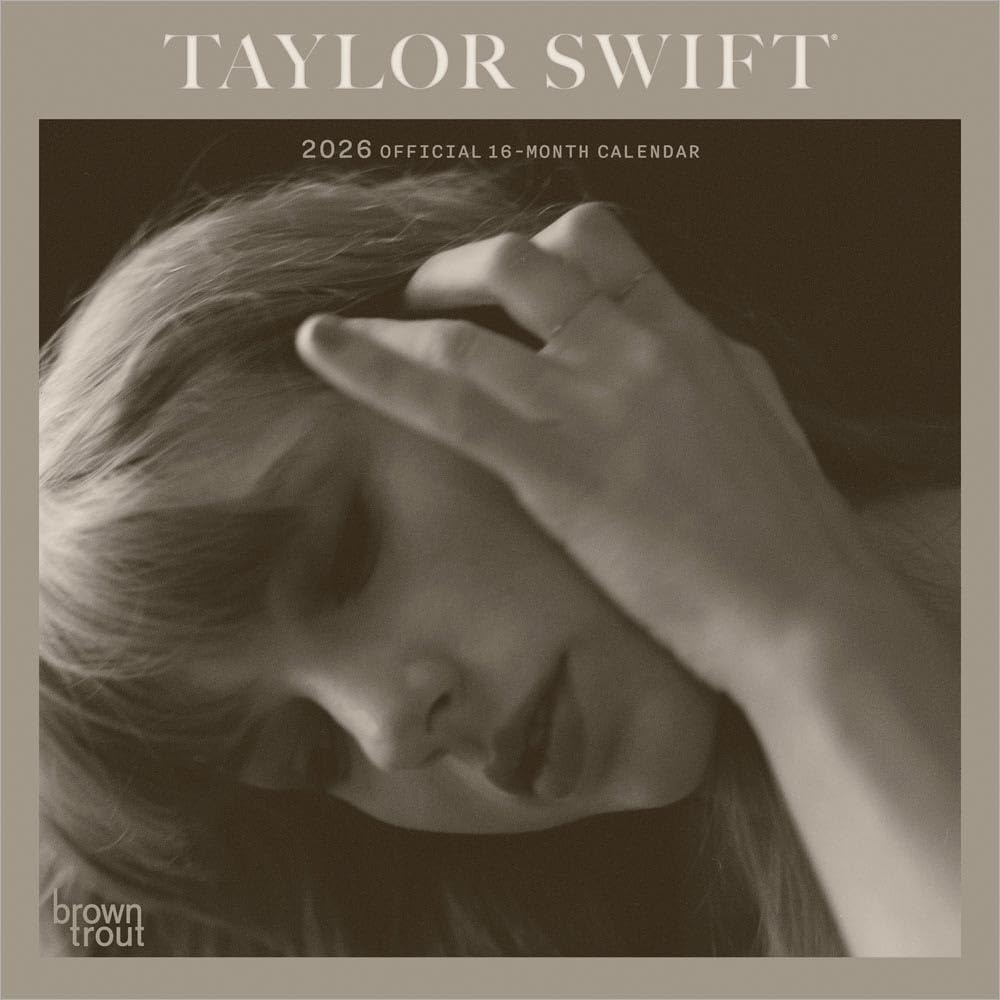 Taylor Swift OFFICIAL | 2026 7 x 14 Inch (Hanging) Monthly Mini Wall Calendar | BrownTrout | Music Pop Singer Songwriter Celebrity cover image