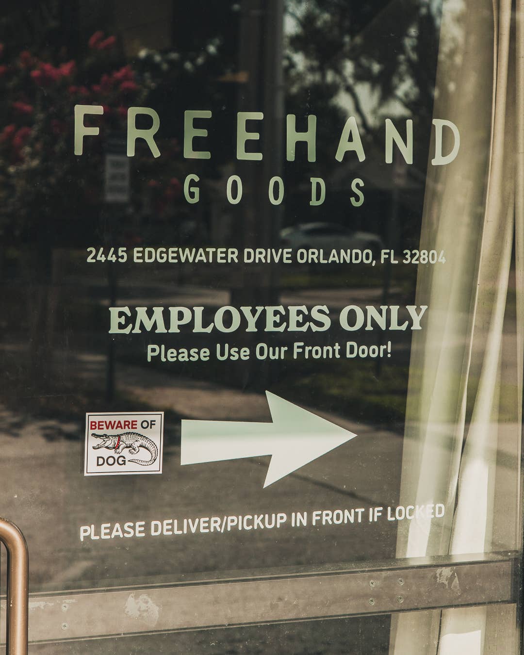 Freehand Goods - Beware of Dog Sticker