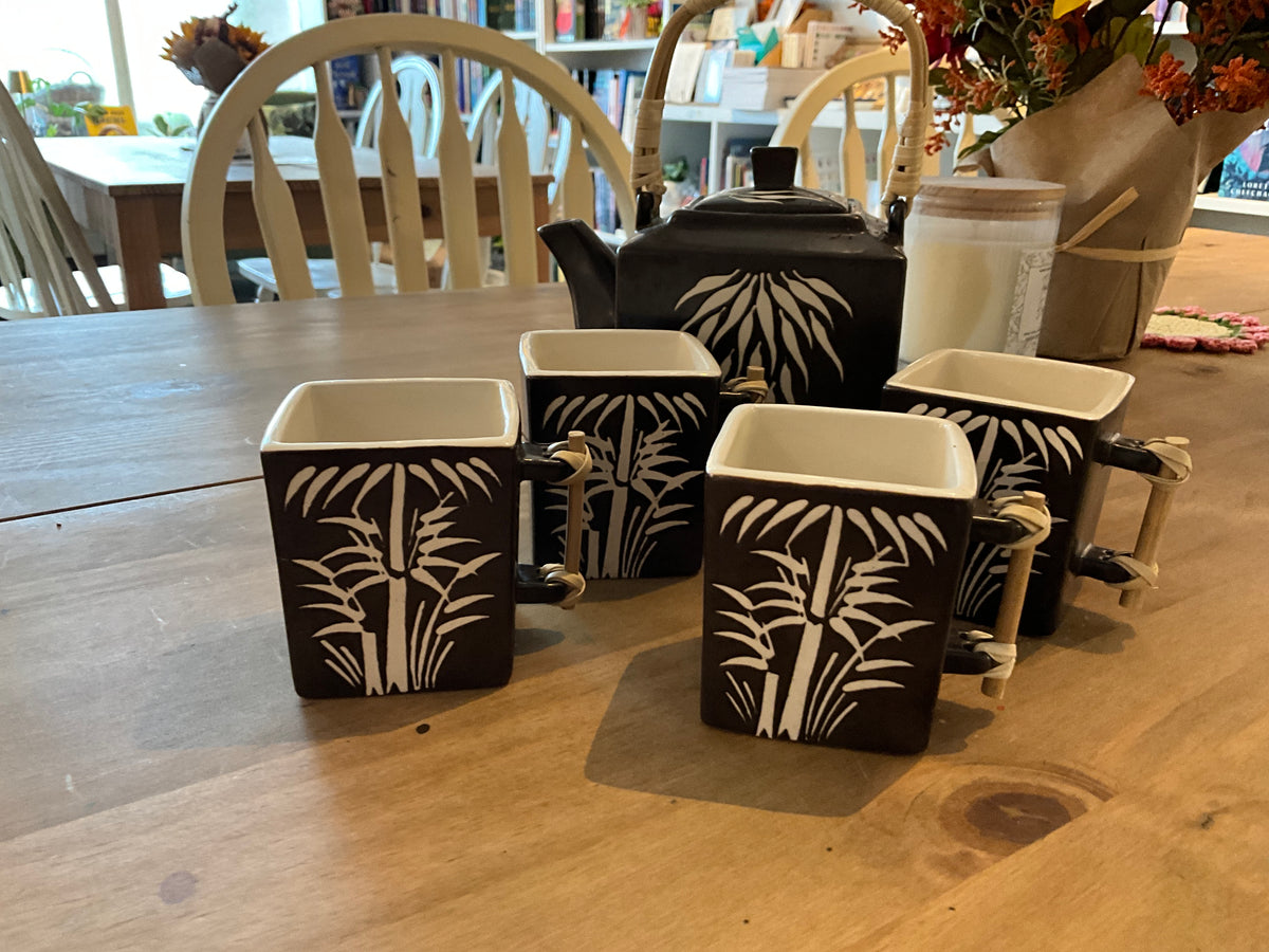 Bamboo Tea Pot Set