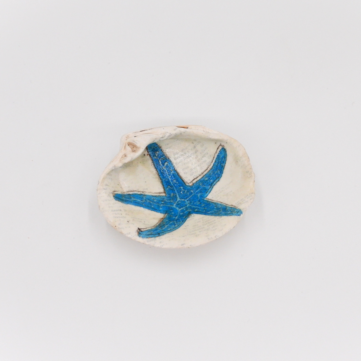 Nic’s Nacs Small Clam Shell Trinket Holder - Starfish