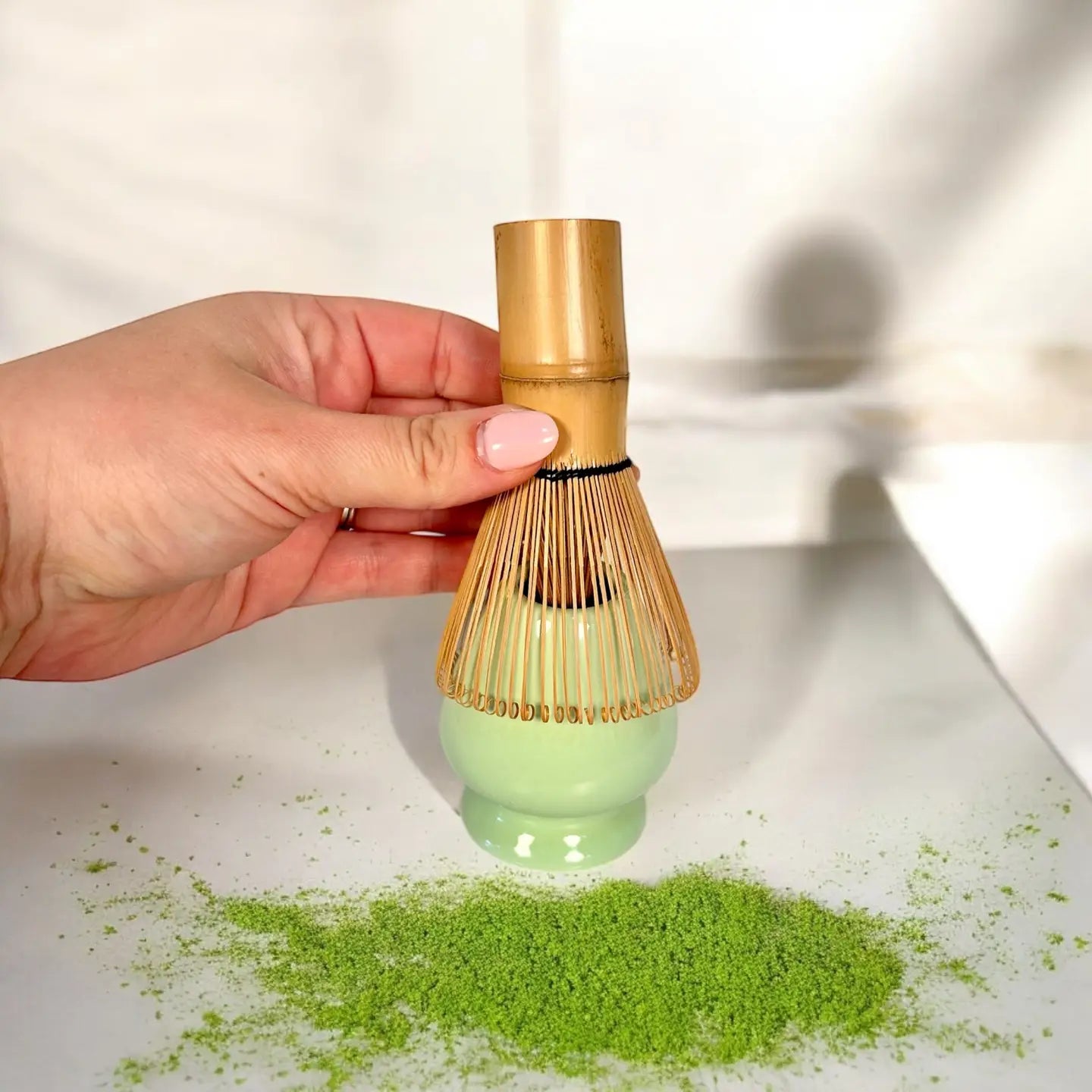 Bamboo Matcha Whisk and Holder Set