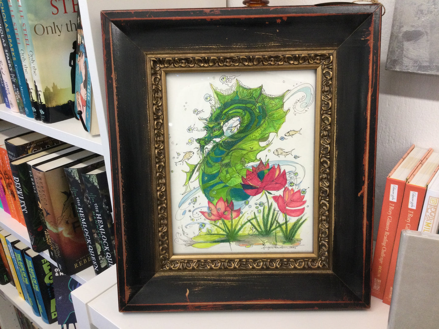 Original Art “Green Dragon” by Artist Angel Lowden.