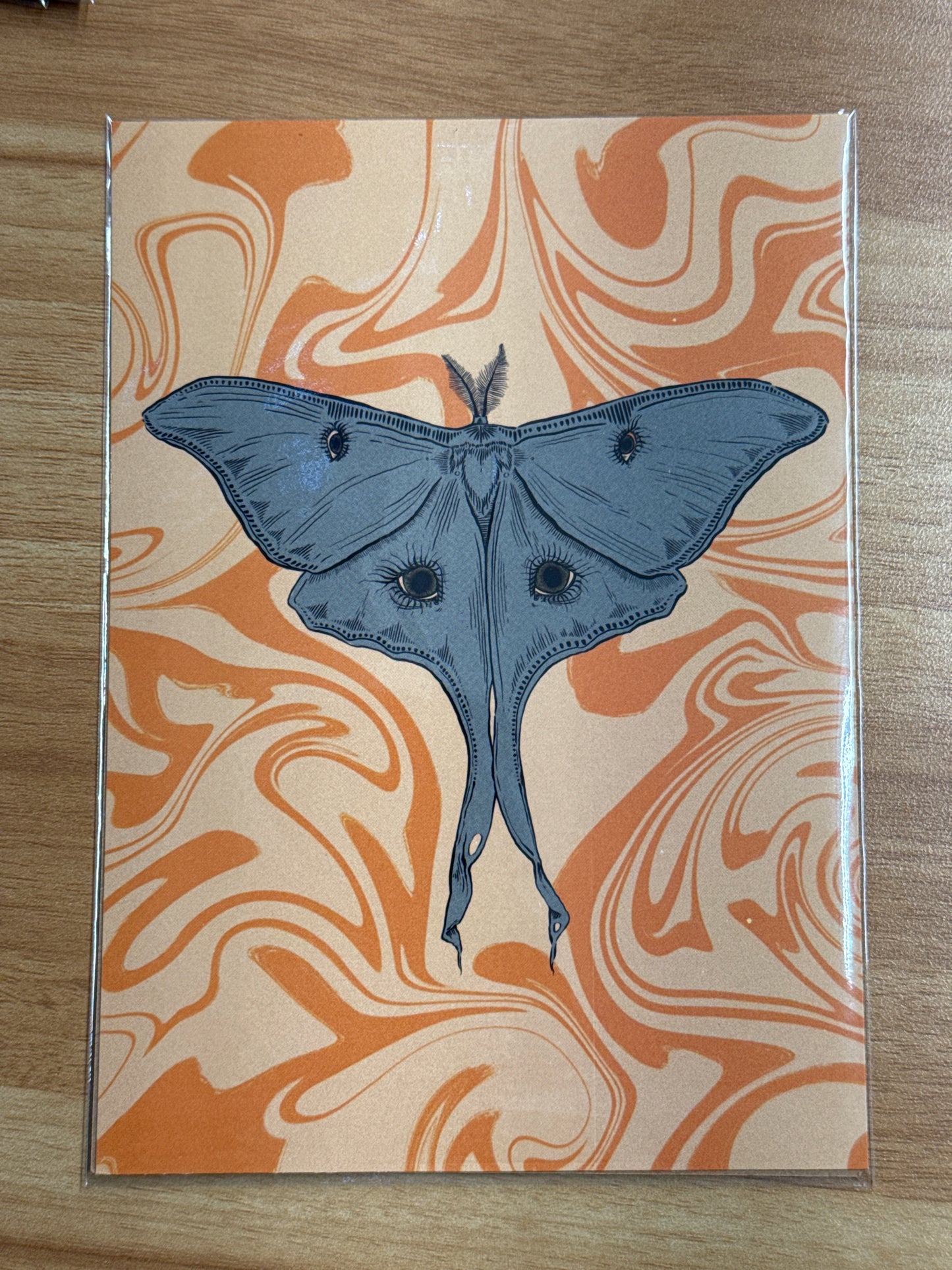 Lunar Moth Print by Ritamarie