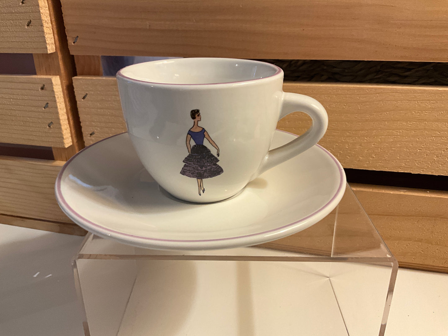 Ooh La La trio teacup set