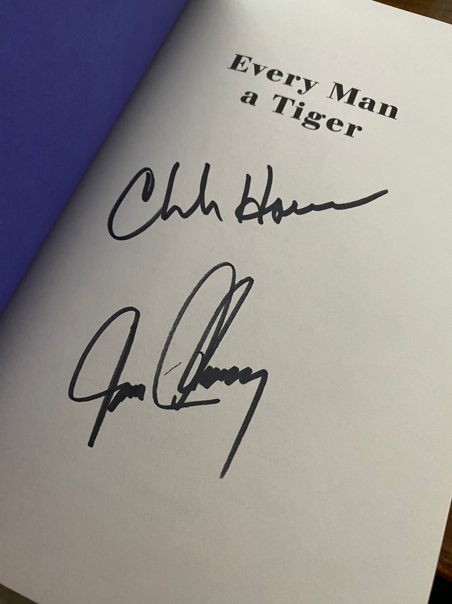 Every Man A Tiger - SIGNED COPY