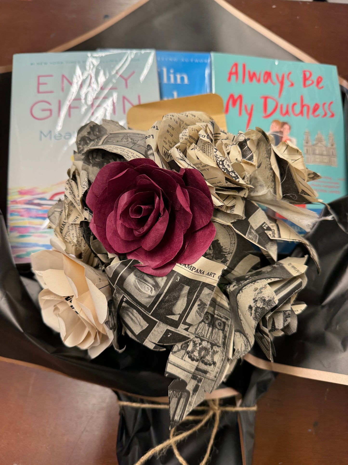 Paper Flower Book Bouquet