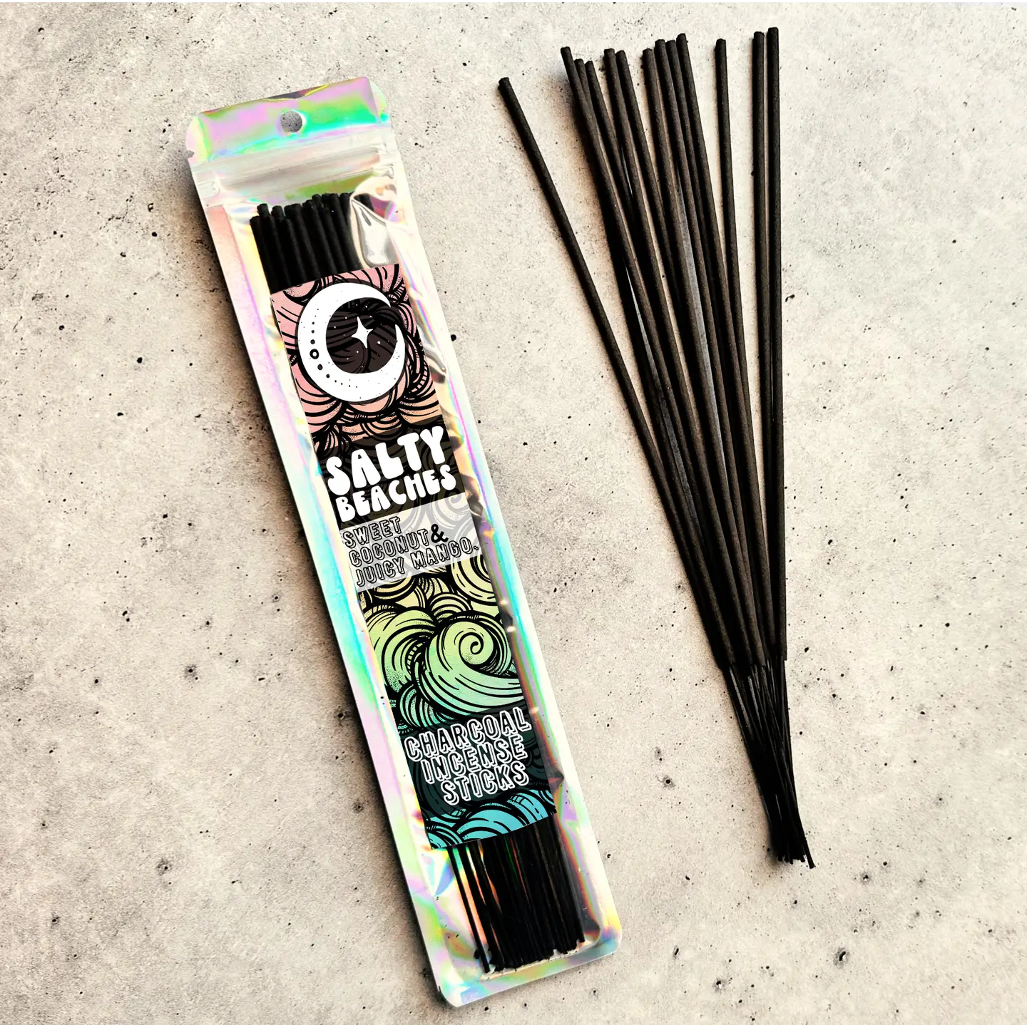 Salty Beaches | 9  Inch Incense Stick | Charcoal Incense