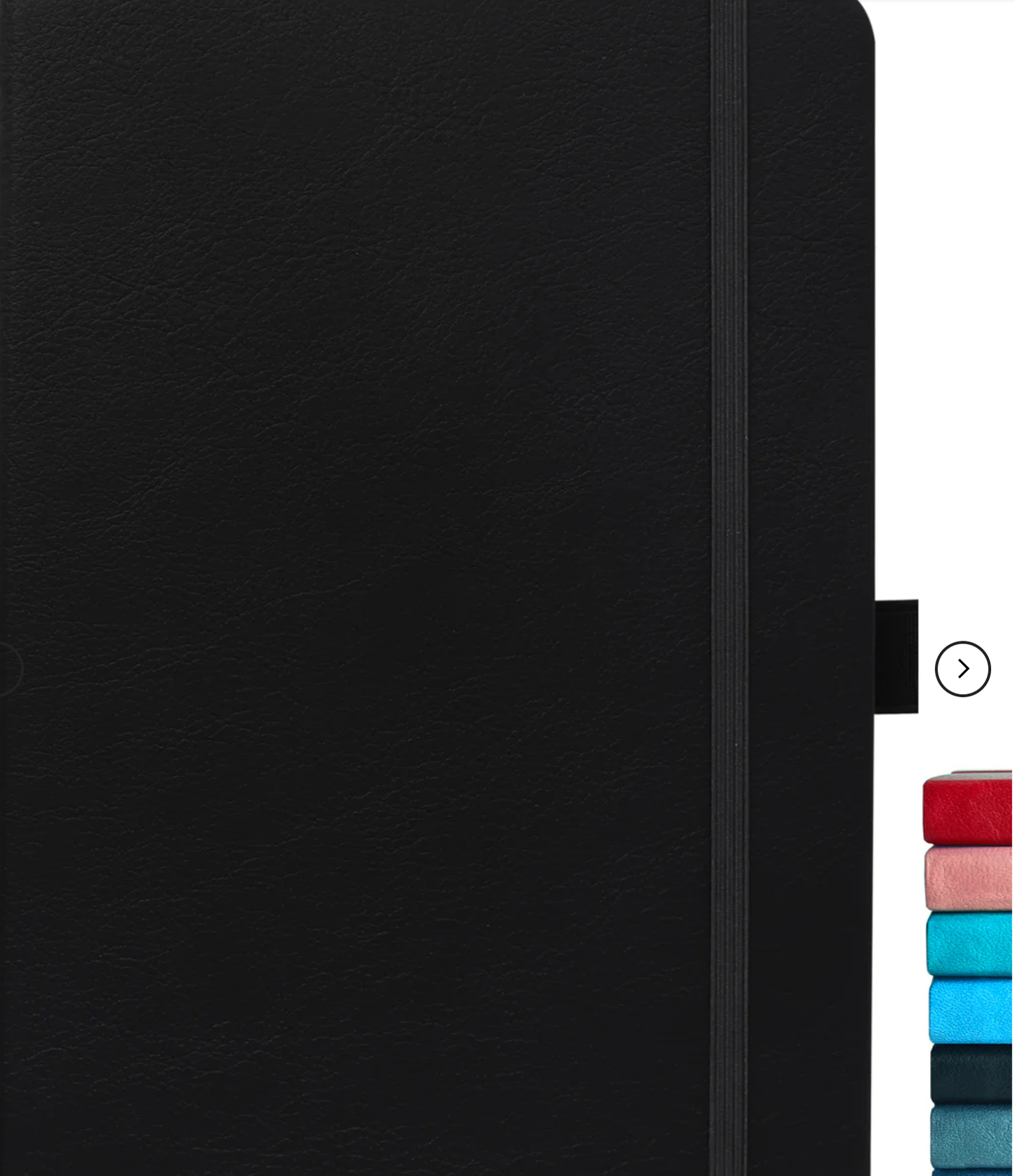 8.50 x 5.50in - A5 Notebooks - Vegan Leather - LINED