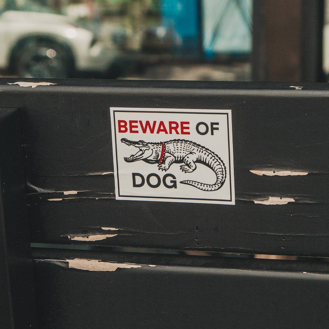 Freehand Goods - Beware of Dog Sticker